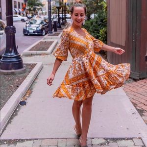 Salty Crush Orange Dress